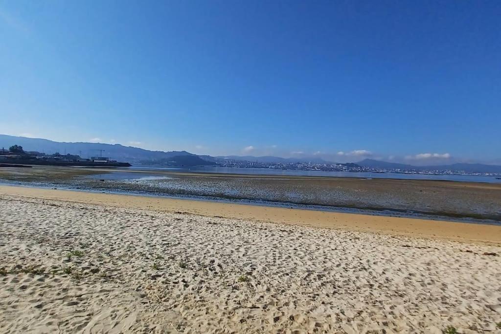 Piso A Pie De Playa Con Terraza Exclusiva Daire Moaña Dış mekan fotoğraf