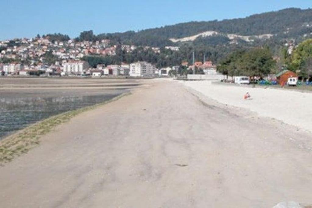 Piso A Pie De Playa Con Terraza Exclusiva Daire Moaña Dış mekan fotoğraf